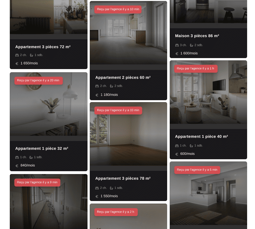 Listings screenshot